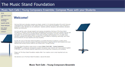 Desktop Screenshot of musicstandfoundation.org