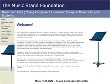Tablet Screenshot of musicstandfoundation.org